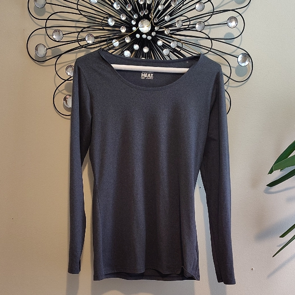 32 Degrees Women's Dark Gray Long Sleeve Top